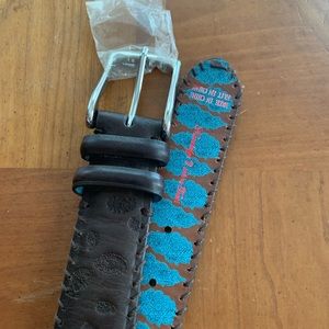 Robert Graham Belt SZ 42 DK Brown Paisley